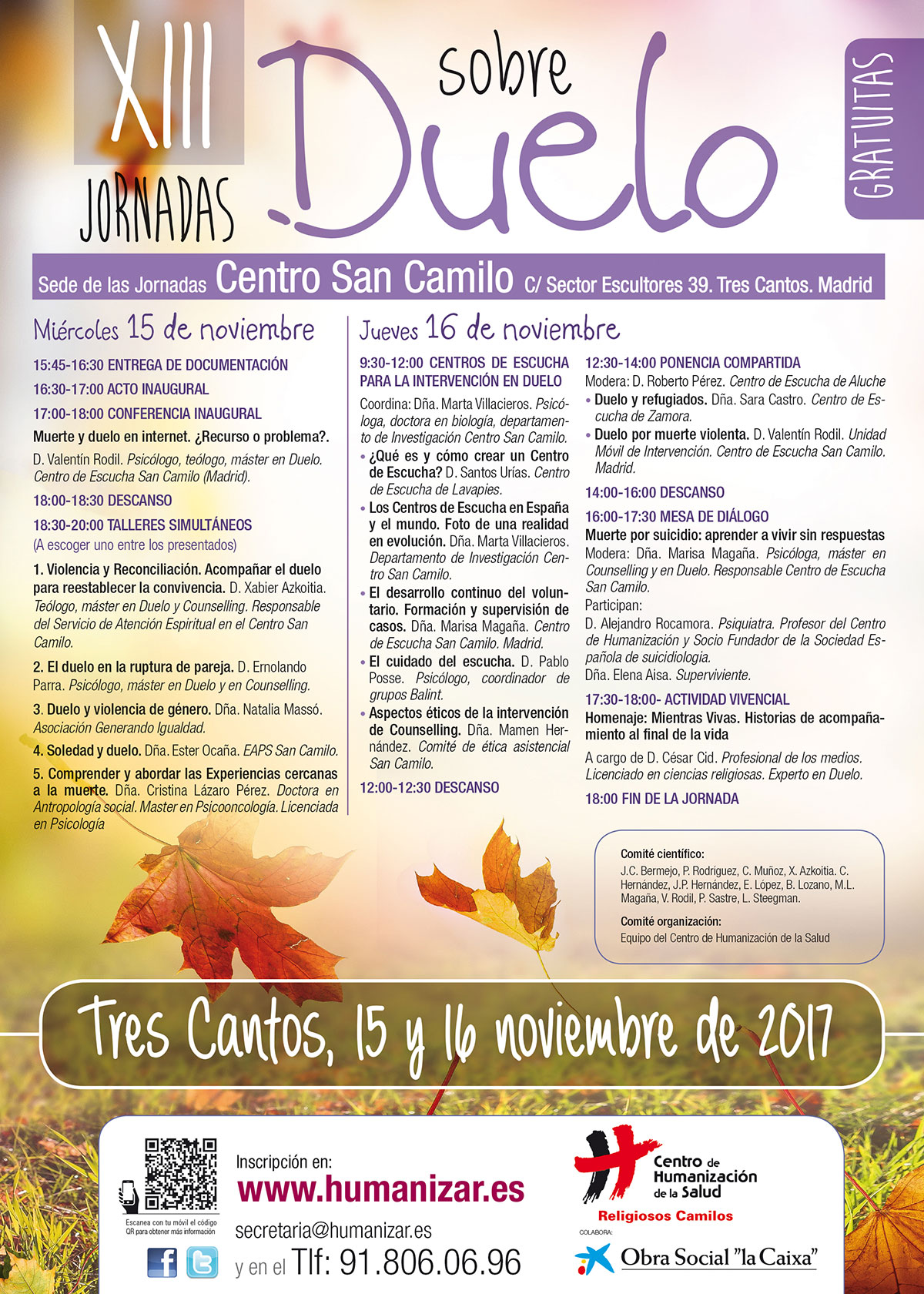 Cartel XIII Jornadas de Duelo