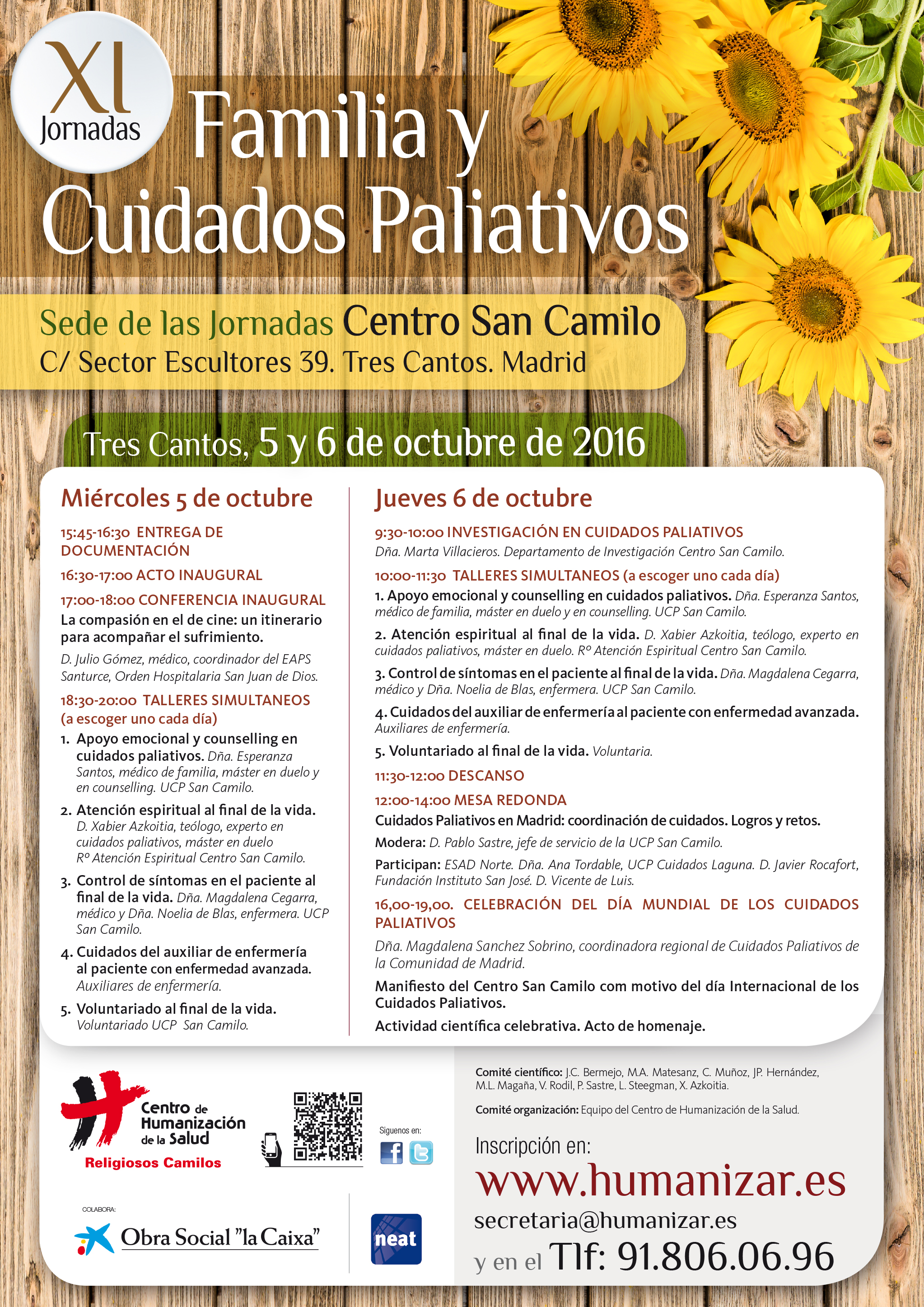 Cartel XI Jornadas de Familia y Cuidados Paliativos