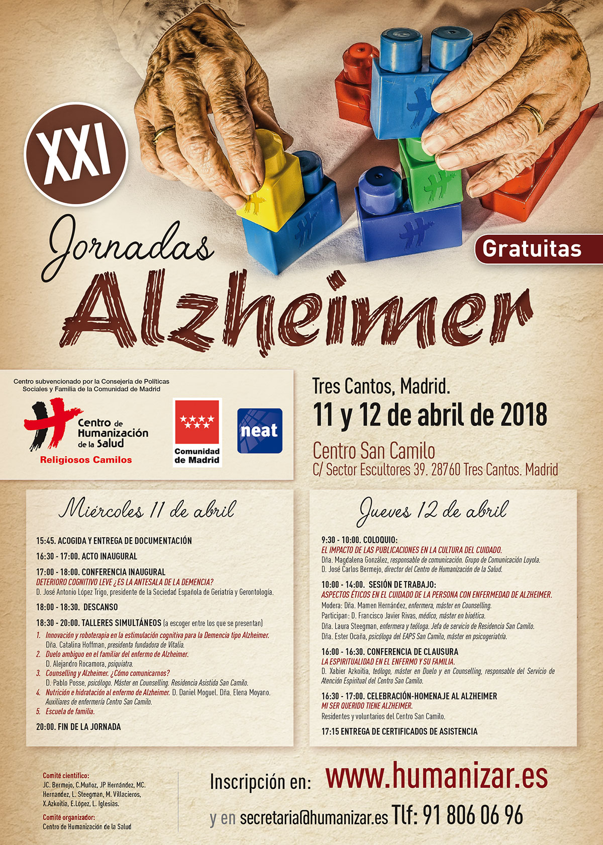 Cartel XVIII Jornadas de Humanización