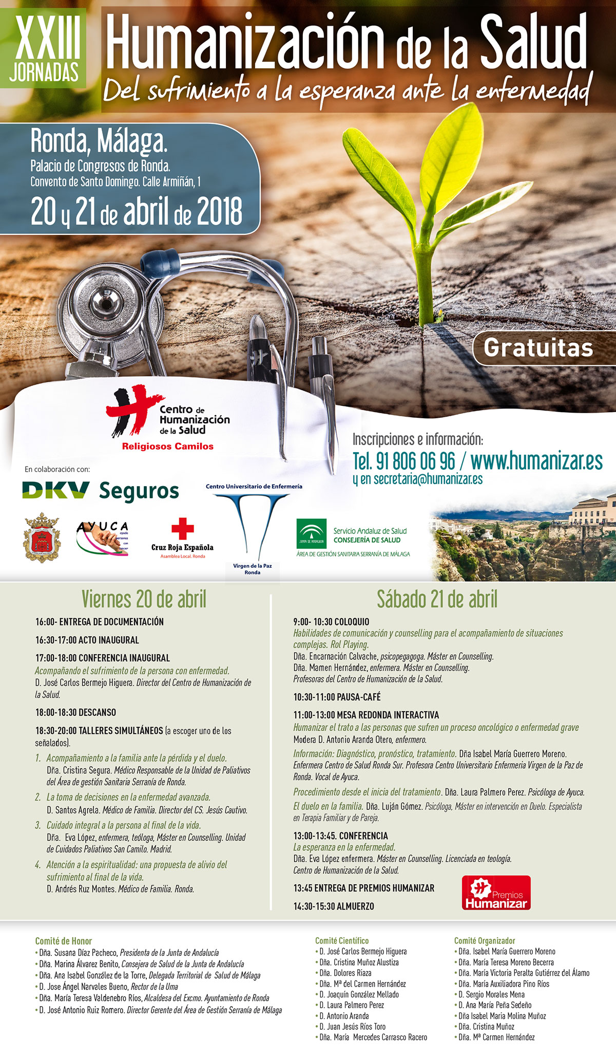 Cartel XVIII Jornadas de Humanización