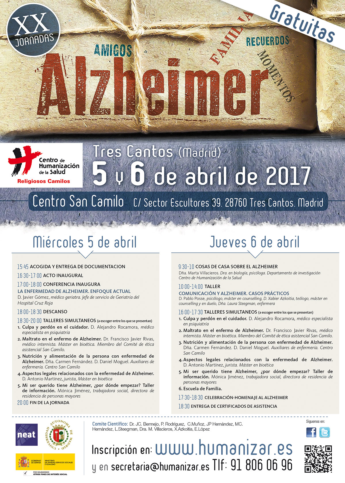 Cartel XVIII Jornadas de Humanización