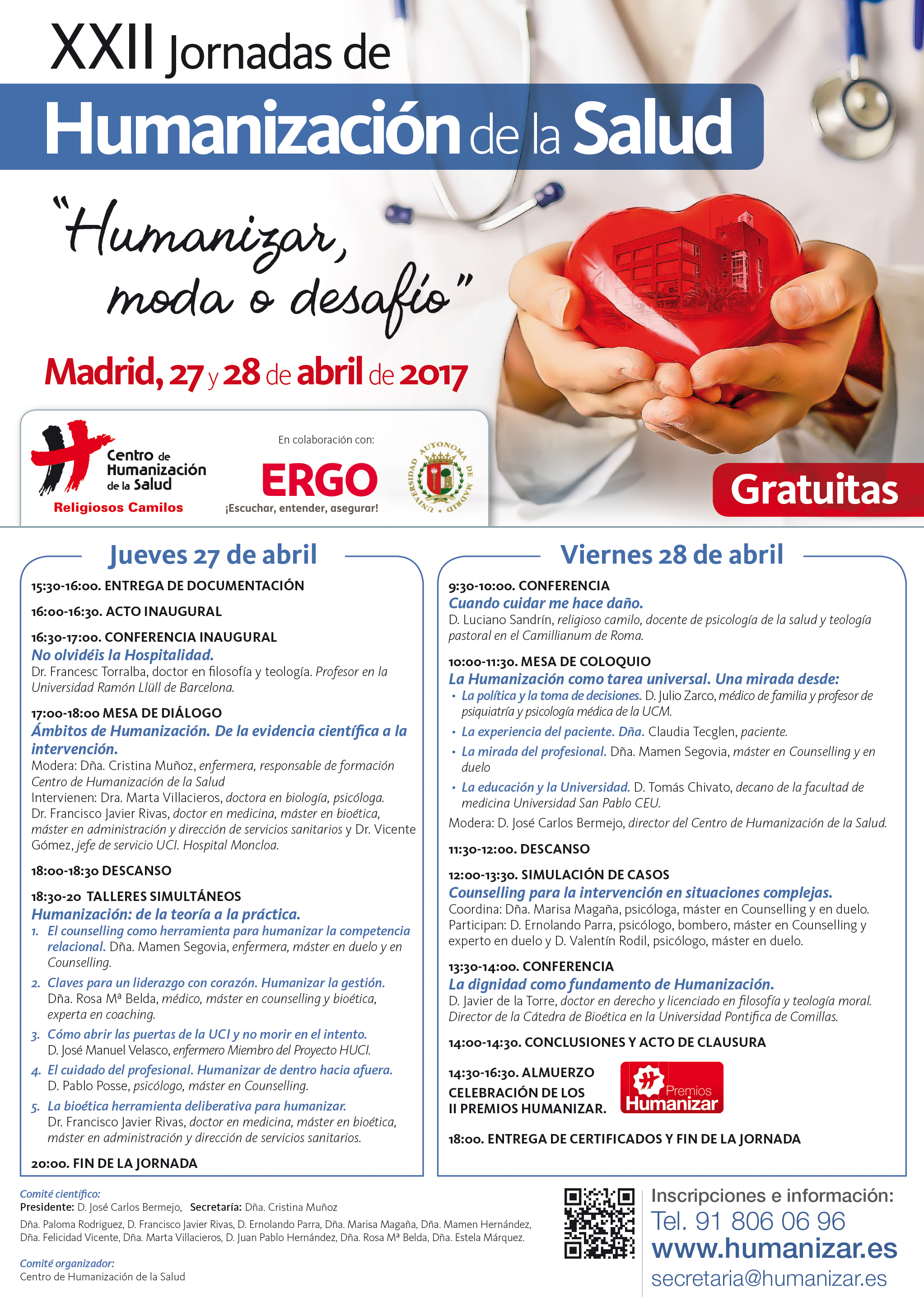 Cartel XVIII Jornadas de Humanización