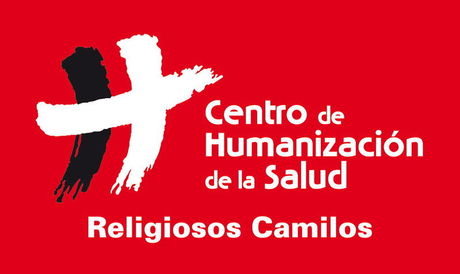 Logotipo Centro de Humanización de la Salud - Fondo Rojo