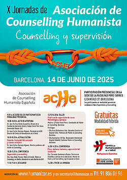 Cartel X Jornadas de la Asociación de Counselling Humanista ACHE