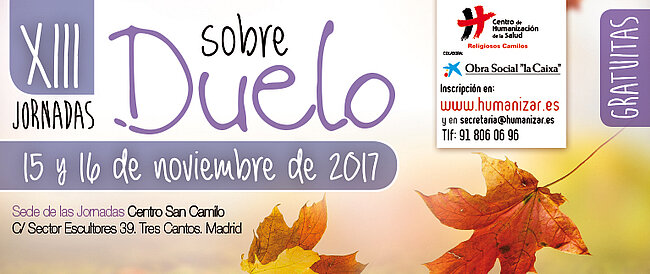 XI Jornadas sobre Duelo del Centro de Humanización de la Salud www.humanizar.es