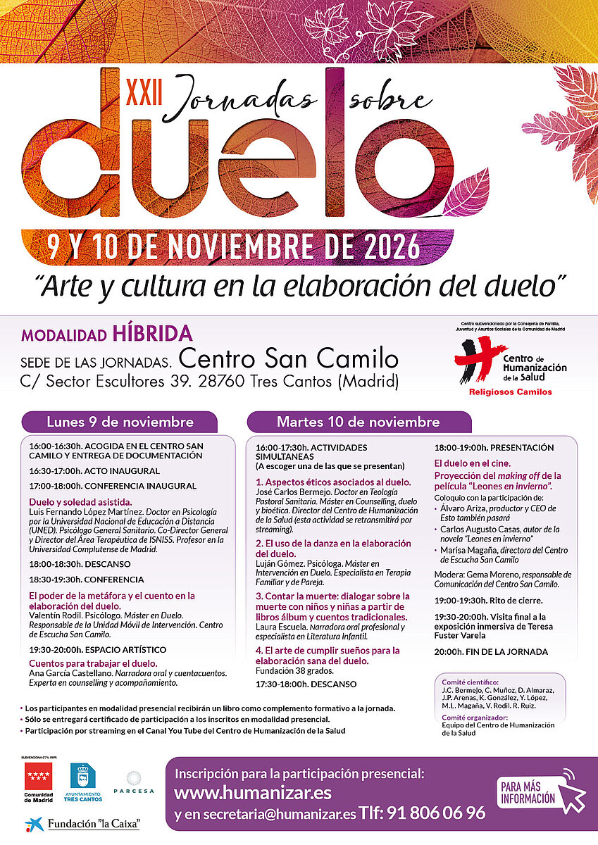 Cartel XXII Jornadas sobre Duelo