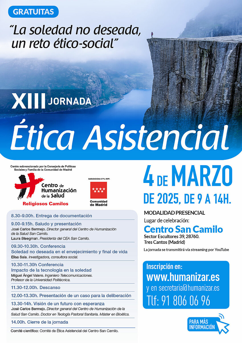 Cartel XIII Jornadas de Ética Asistencial
